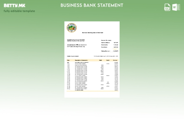 модерен стил Сиера Леоне Банката на Сиера Леоне Извод на деловна сметка за прове